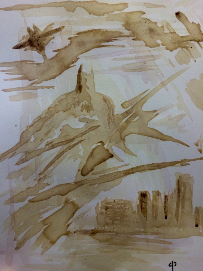 Painted with Coffee Grinds